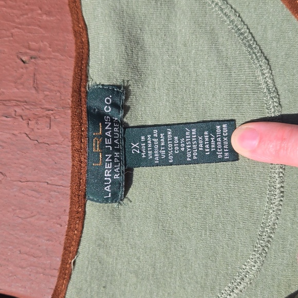 Lauren Jean Company Green Shirt with Buttons. Gorpcore Size 2XL Womens - Picture 2 of 5